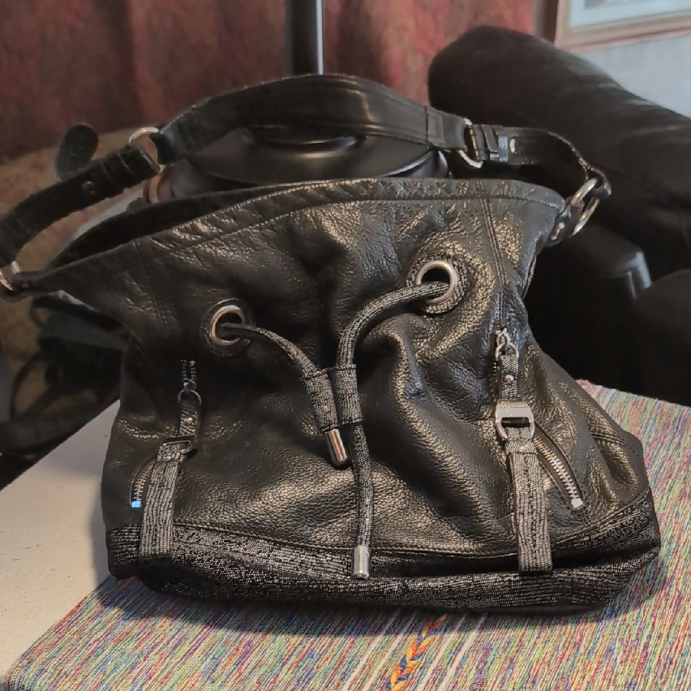 B. Makowsky Bucket Leather Bag